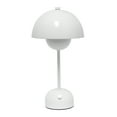 thumbnail image 1 of Simple Designs 11.8" Mushroom Magic Dimming LED Touch Stick Lamp, Portable & Rechargeable, White, 1 of 1