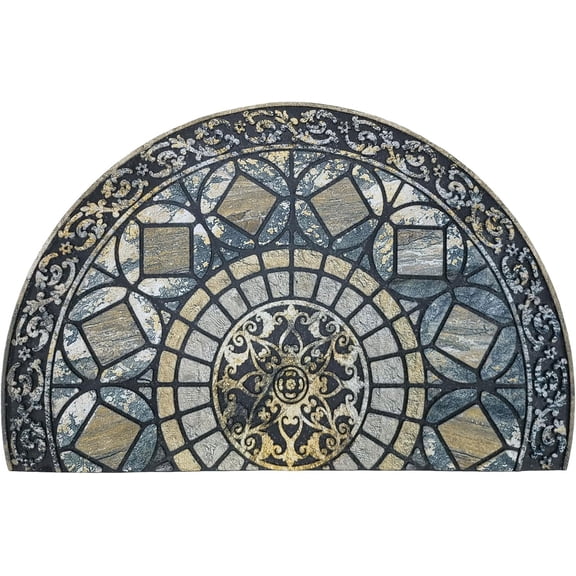 Entrance Door Mat Large 24 x 36 Inch Entry Way Doormat Front Door Rugs Outdoors Heavy Duty Welcome Mat Non Slip Rubber Back Low Profile for Garage, Patio, High Traffic Area, Coffee