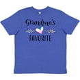 thumbnail image 3 of Inktastic Grandmas Favorite Heart Grandchild Youth T-Shirt, 3 of 5