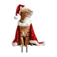 thumbnail image 2 of Hometravel Christmas Garden Stake Decor, Hat Theme Cats Figure, Outdoor Plugin Ornament for Yard and Seasonal Display, 2 of 6