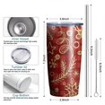 thumbnail image 6 of Christmas 20oz Stainless Steel Mobile Tumbler – Vacuum Insulated Coffee Mug with Lid, Spill-Proof Travel Cup for Hot & Cold Drinks, 6 of 7