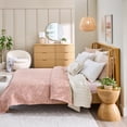 thumbnail image 6 of Better Homes & Gardens Botanical Double Cloth Quilt, Full/Queen, Antique Blush Bedding, 6 of 8