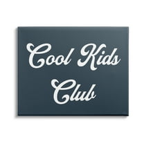 Stupell Industries Cool Kids Club Phrase Retro Typography Blue White, 40 x 30, Design by Daphne Polselli