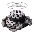 thumbnail image 2 of Vjnyvs Europe Style Sun Hat Women Organza Polka Dots Hat Wide Brim Floral Hat Elegant Spring Cap UV Protection Caps for Travel, 2 of 7