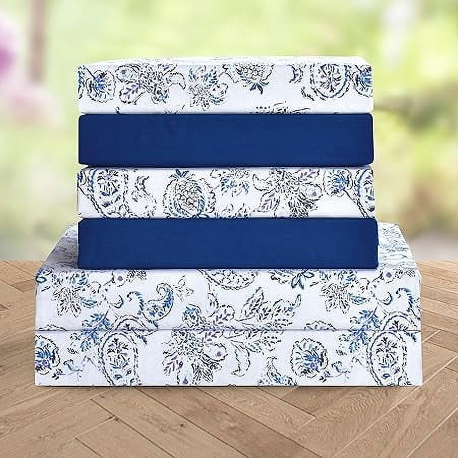 Elegant Comfort Luxury 1500 Series Microfiber Soft Bed Sheets Paisley Pattern - Wrinkle & Fade Resis