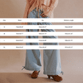 thumbnail image 3 of QURATI Women Baggy Cargo Jeans Mid Waist Wide Leg Parachute Denim Pants Sweatpants Pockets Womens Bottoms Green L, 3 of 7