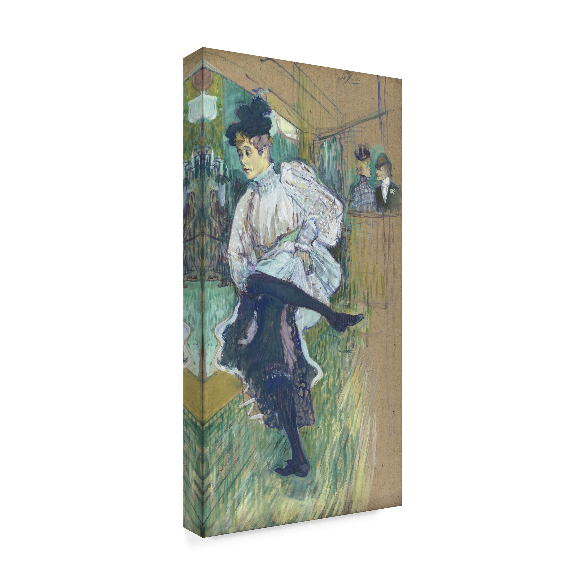 Toulouse-Lautrec 'Jane Avril dancing' Canvas Art