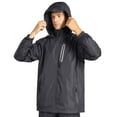 thumbnail image 4 of SPEEDRUN Men's Rain Gear Waterproof Rain Suits Hooded Rain Coats and Pants Charcoal S, 4 of 7