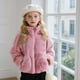 thumbnail image 1 of Cowsor Baby Kids Sherpa Jacket with Zipper, Cotton-Lined Fuzzy Outerwear Coat for Infant Toddler, 1 of 7