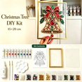 thumbnail image 3 of DIY Christmas Jewelry Tree Art Kit, Decorative Holiday Craft Set, Handmade Tree Ornament Project for Adults Beginners, Tabletop Shelf Desk and Home Christmas Decor, 3 of 5