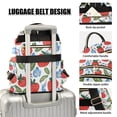thumbnail image 3 of FORMRS Mini Backpack Purse for Women Quilted Travel Daypack Casual Shoulder Bag, Vibrant Strawberries, 3 of 7