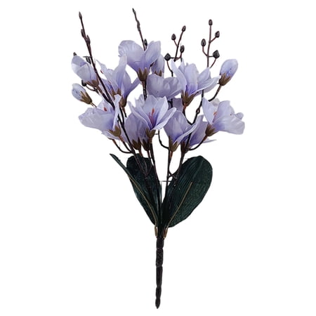 Kyusrd Artificial Fake Flowers and Fake Plants for Decorations Artificial Magnolia Flower Imitation Fake Flower Stems Reals Touch Home Decor Living Room Table Centerpiece