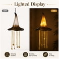 thumbnail image 6 of Yucurem Glowing Witch Hat Hanging Decor, Halloween Witch Hat with Cascading Star Lights, Lighted Hanging Decoration for Window, Porch, Tree, Mantel and Party (1pc), 6 of 9