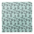 thumbnail image 4 of Bimba Green Dream Chaser Text Printed Pure Silk Scarf For Hair Neck Head Bandanas For Women 40 x 80 Inches, 4 of 6