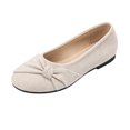 thumbnail image 2 of Willtoo Womens Bow Decor Flats Ballet Shoes Round Toe Slip On Loafers Soft Comfort Lightweight Casual Non Slip Walking Shoes, 2 of 6