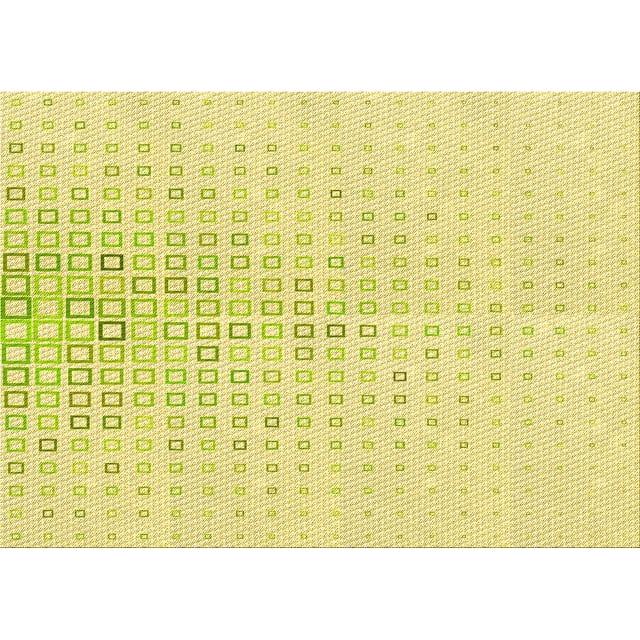 Ahgly Tapis Rectangulaire Lavable en Machine Intérieur Transitionnel Brun Doré Jaune, 5 Pieds x 7 Pieds