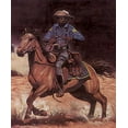 thumbnail image 2 of Unknown 15x17 White Modern Wood Framed Museum Art Print Titled - Buffalo Soldier, 2 of 4