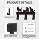 thumbnail image 4 of Organizador de llaves de metal con forma de gato, con 3 ganchos, para pared., 4 of 9