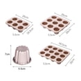 thumbnail image 6 of Riguas 1/6/912 Cavity Easy Demoulding Non-stick Cake Mold Food Grade Stackable Multipurpose Baking Tool Carbon Steel Microwave Safe Muffin Cup for Home, 6 of 8