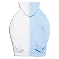 thumbnail image 4 of ICHUANYI Clearance Women's And Winter Pullover Bottoming Hooded Dark Punk Style Print Stitching Long-sleeved Thin Loose Casual Hooded Collar Sweater Coat(Blue, M) ICHUANYI WER2023081204622, 4 of 5