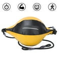 thumbnail image 4 of Pelota de boxeo inflable de doble extremo para colgar, rebote rápido, equipo de entrenamiento de boxeo, color negro y amarillo., 4 of 10