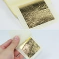 thumbnail image 3 of Tholdsy 10 Uds. De lámina de oro auténtico resistente al agua, papel de arte de decoración puro de 24k, libro de hojas doradas comestibles pinturas, 3 of 6
