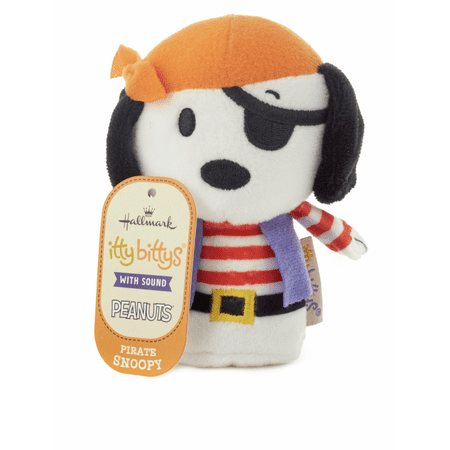 Hallmark Halloween Itty Bittys Peanuts Snoopy Pirate Plush With Sound New w Tag