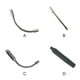 thumbnail image 4 of Eigraketly Fideos de freno en V para bicicleta, 10 piezas, protección, reducción de fricción, Cable guía, botas de tubo, bicicleta, ciclismo, Type2 NO2 Eigraketly OD020825-03B, 4 of 6