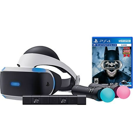 Sony PlayStation VR Batman Starter Bundle 4 items: VR,motion, camera and vr game disc- batman Arkham VR - (Best Vr Games October 2019)