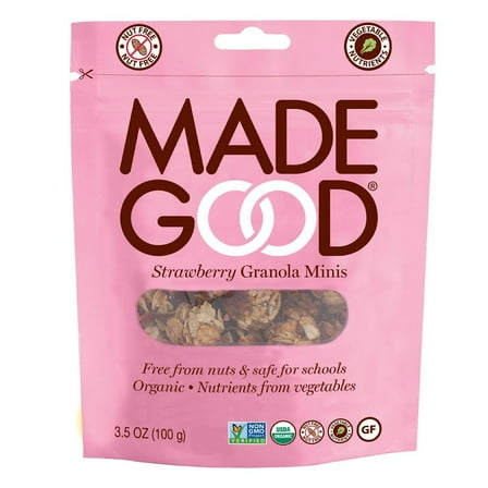 Made Good Strawberry Granola Minis 3.5 oz pouch