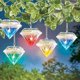 thumbnail image 4 of Lámpara colgante con energía solar con lámpara de diamante danzante, resistente al agua, para jardín, patio, terraza, árbol, fiesta, boda, Navidad WD.WDQZL Hogar, 4 of 6