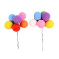 thumbnail image 4 of De Adornos Para Pasteles Con Forma De Globo, Globos De Arcilla Coloridos, Adornos Para Cupcakes, Púas Para Cumpleaños, Bodas, Fiestas, Decoración De Pasteles 30 Piezas Minnieouse HA038897-00, 4 of 6