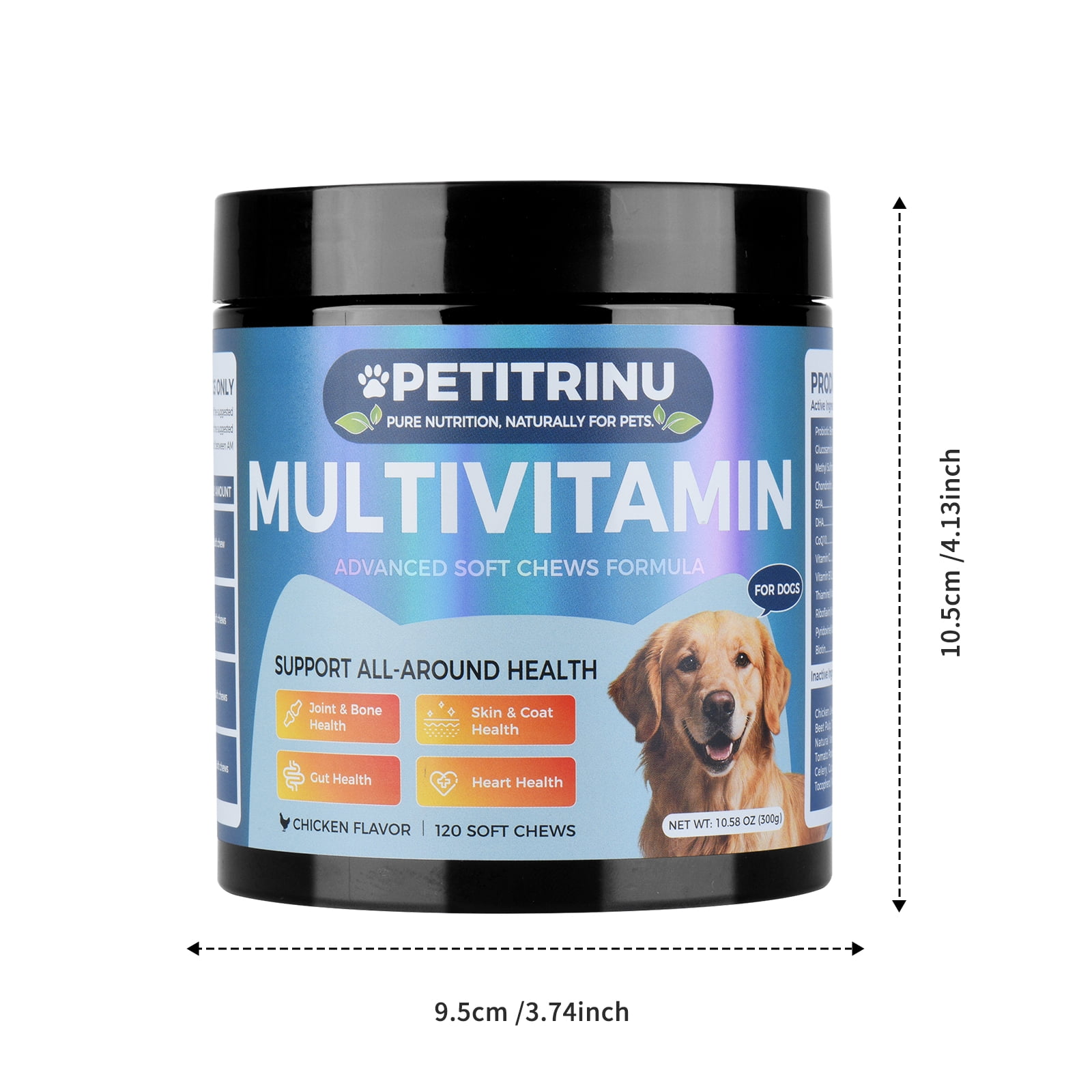 120 Chews Vitamins Treats Snacks for Dogs of All Ages