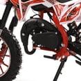 thumbnail image 5 of Floseru 49cc 2-Stroke Dirt Bike, Gas Dirt Bike for Kids, Off Road Mini Motorcycle, Pocket Motorbike with Front Rear Disc Brakes, Racing Max Speed 40KM/H, 5 of 8