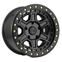Black Rhino Reno 17X9 5X139.7 0Et 112.1Cb Matte Black W/ Brass Bolts Wheel