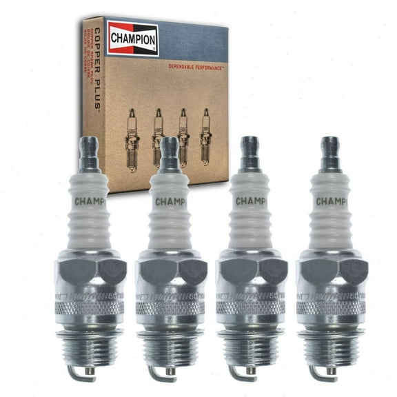4 pc Champion 515 Industrial Spark Plugs for 18-52 82 B82 D15Y Ignition Wire Secondary
