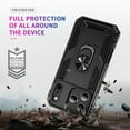 thumbnail image 2 of Pozyie Rugged Case for iPhone 17 Pro Max with Screen Protector, Full-Body Shockproof Protective Cover with Metal Magnetic 360° Rotating Ring Kickstand, Black, 2 of 6