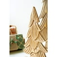 thumbnail image 3 of Kalalou Inc Set Of Three Carved Wooden Christmas Trees On Bases, 3 of 3