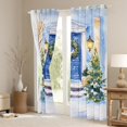 thumbnail image 3 of jejeloiu Chic Christmas Tree Black Out Curtains,Marry Xmas Curtains Pack of 2 (42x63 Each),Happy New Year Bedroom Curtains For Girls Boys,Microfiber Bedroom Decor, 3 of 6
