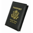 thumbnail image 4 of Premium Leather United States Passport Holder Card Holder Golden Print Emblem P 601 USA (C) Brown, 4 of 7
