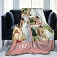 thumbnail image 3 of Personalised Photo Blankets Custom Picture Throw Blanket Fathers Day Birthday Anniversary Memorial Gifts for Adults Men, Dad Boyfriend Husband Grandpa Family, 3 of 5