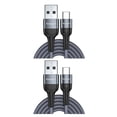 thumbnail image 2 of Sidaley Cable USB tipo C 5A para Mate 30 P30 P20 Pro Lite, de carga rápida USBC tipo C, Cable de USB-C gris 1m 2piezas, 2 of 5