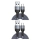 thumbnail image 1 of Sidaley Cable USB tipo C 5A para Mate 30 P30 P20 Pro Lite, de carga rápida USBC tipo C, Cable de USB-C gris 1m 2piezas, 1 of 5