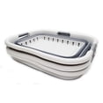 thumbnail image 6 of SAMMART Set of 2 Collapsible 3 Handled Plastic Laundry Basket - Foldable Pop Up Storage Container/Organizer - Portable Washing Tub - Space Saving Hamper/Basket, 6 of 12