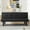 Black, variant on Black Futon Sofa Bed,Modern Faux Suede Convertible Sofa Bed with 3 Adjustable Backrest Angles,Loveseat Sleeper Couch for Living Room Apartment Furniture