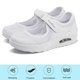 thumbnail image 4 of Blanco Talla 39 【245】 Zapatos de mujer de gran tamaño Primavera y verano Zapatos deportivos de malla transpirable Zapatos de cuña Cojín de aire Zapatos de mujer mecedores Zapatos de mamá para mujer, 4 of 8