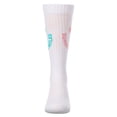 thumbnail image 2 of MeMoi Girls "Summer Smiles" Ribbed Cotton-Blend Novelty Knee High Sock - Girls - Female, 8, White, 2 of 3