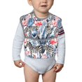 thumbnail image 6 of Hirioo Flamingo And Zebra for Baby Waterproof Pocket Bib Adjustable Closed for Babies Toddlers with Large Pocket 6-24Months, 6 of 8