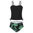 thumbnail image 2 of Girls 2 Piece Swimsuit Drawstring Tankini Swimsuit Set Teens Bathing Suit Modest Swimwear 9-16 Years, 2 of 8