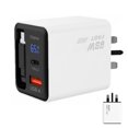 thumbnail image 1 of Universal 65W Extendable GaN Charger with Digital Display, US EU UK Plug, Fast Charging for iPhone Phones & Tablets, Compact Travel Adapter in White, Yellow, Silver, Black, 1 of 8